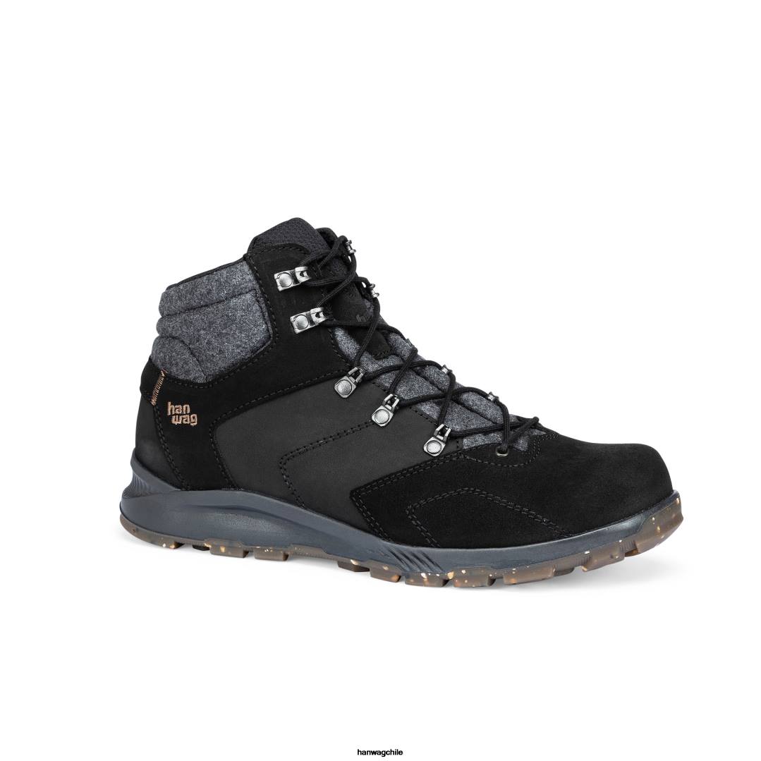 Hanwag araio mid gtx hombres negro/asfalto 8FZN71 - Hanwag Zapatos