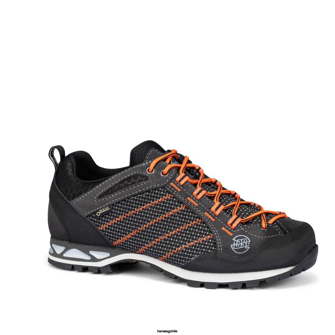 Hanwag makra baja gtx hombres asfalto/naranja 8FZN38 - Hanwag Shoes