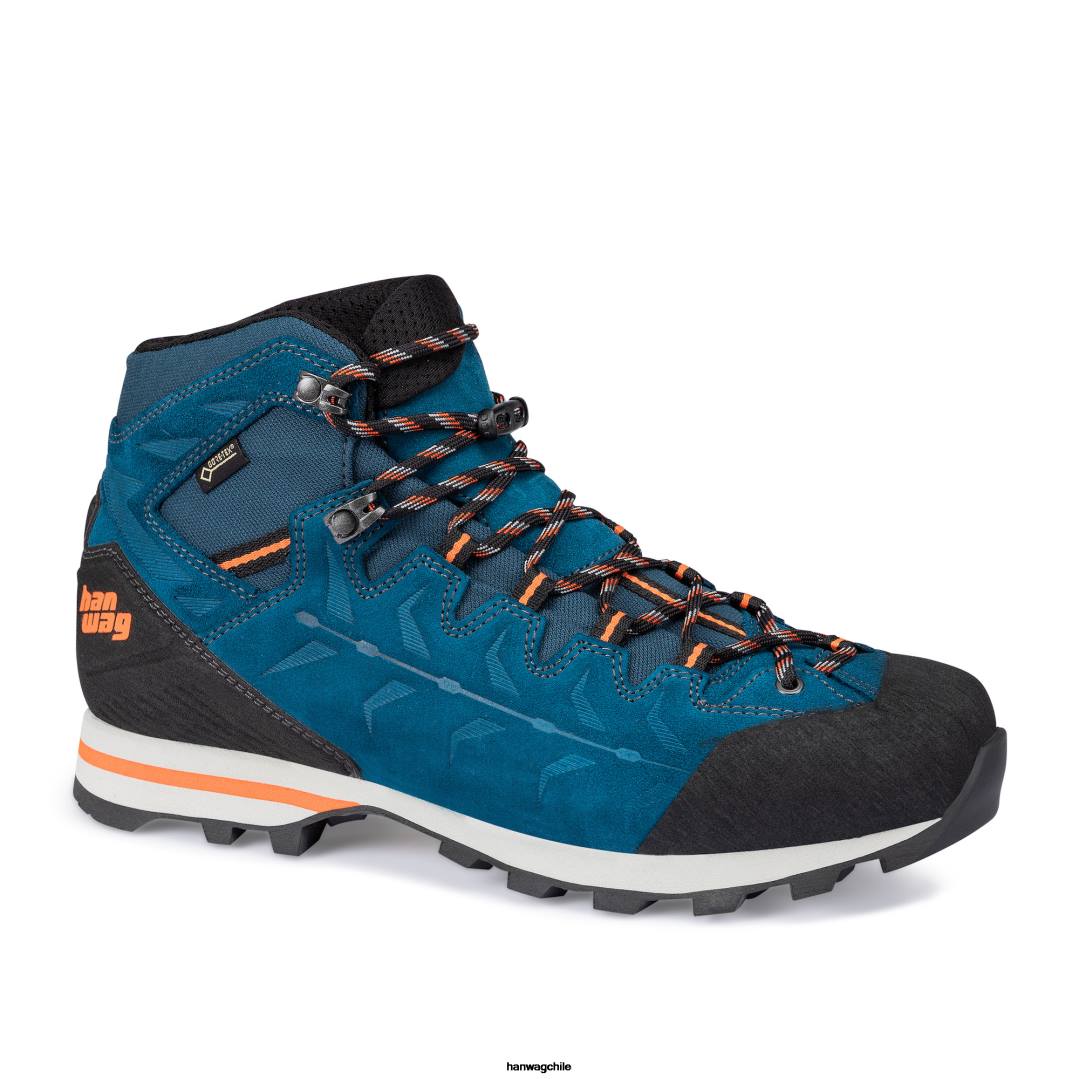 Hanwag makra luz gtx hombres azul marino/naranja 8FZN22 - Hanwag Shoes On Sale