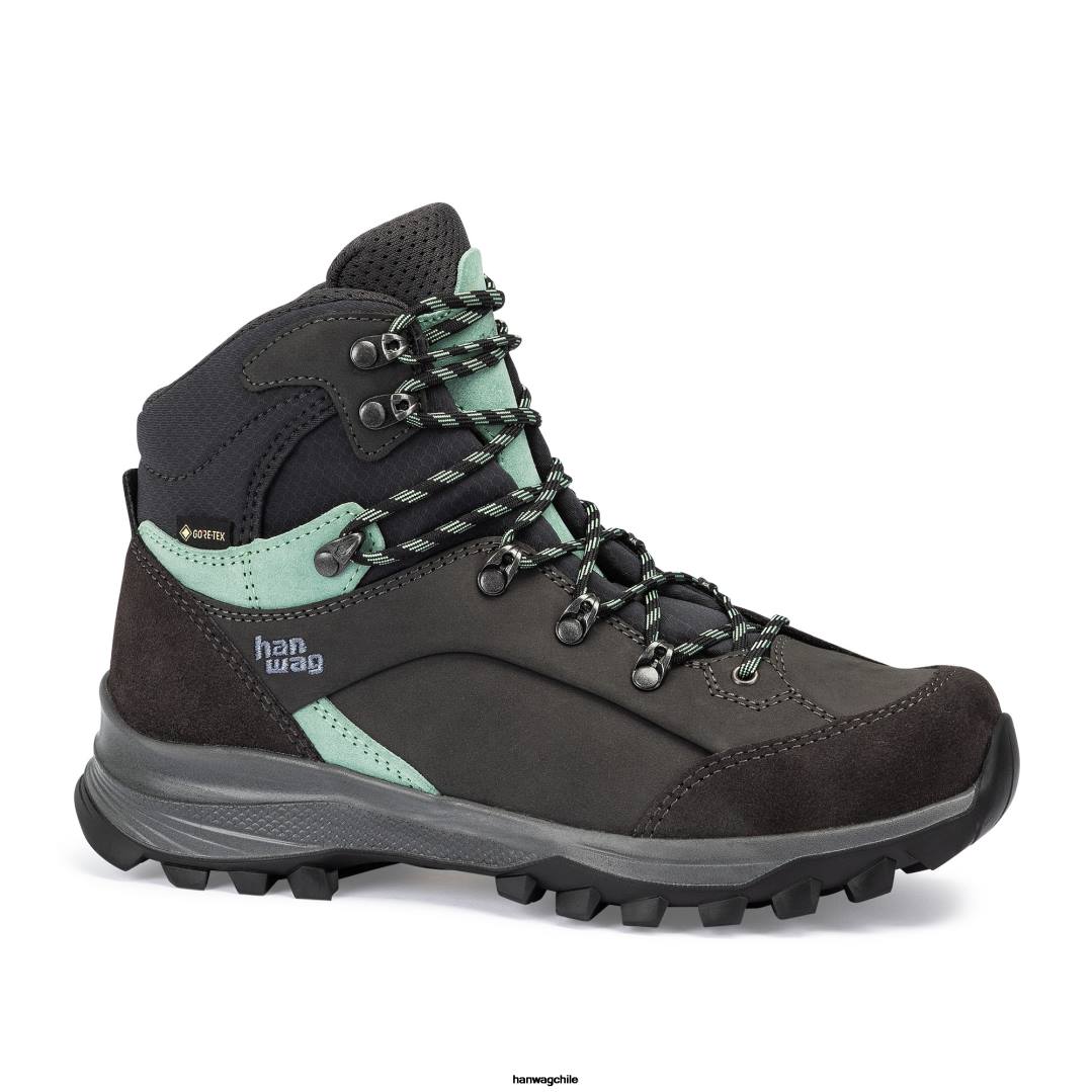 Hanwag alta juanete ii dama gtx mujer asfalto/menta 8FZN119 - Hanwag Shoes